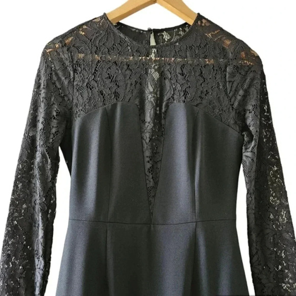Aritzia Babaton Masaki Black Bustier Lace Mini Dress Size 2. - Picture 8 of 15